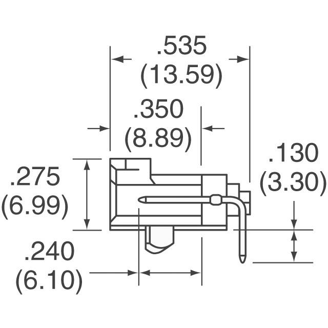 705550001 Molex  Embases à broches mâles